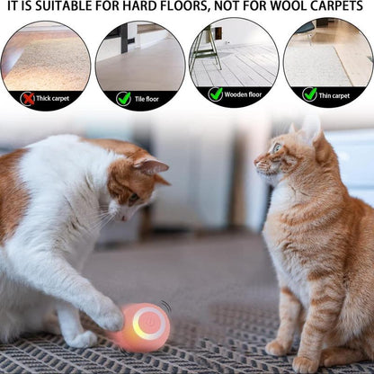 USB Rechargeable Toy Ball, Automatic Cat Toy Power Ball, Indoor Cat Toy, Pet Supplies for Cat