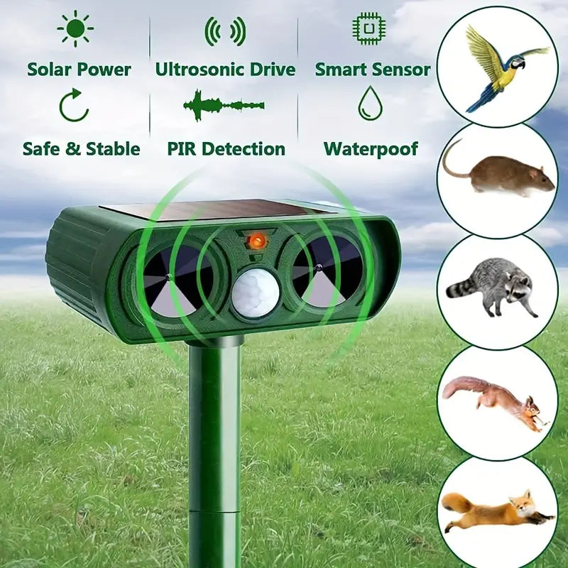 Emerald Solar Ultrasonic Animal Repellent-1
