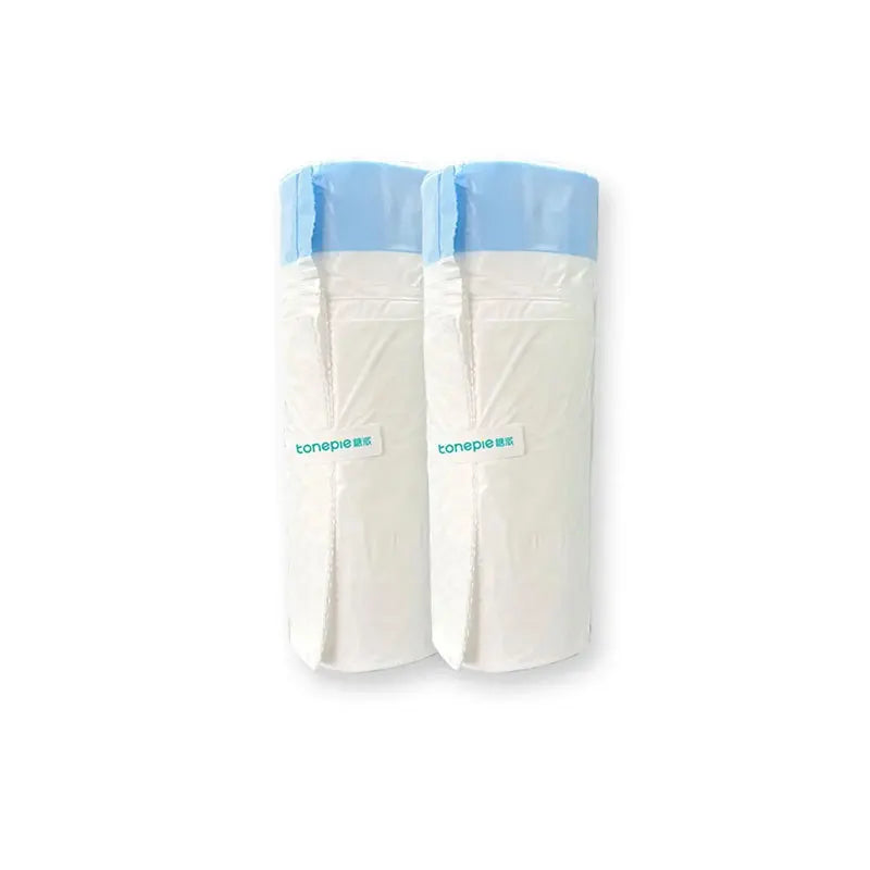 Tonepie Self-Cleaning Cat Litter Box Drawstring Poop Bags - 2 Rolls of Durable Garbage Bags for Effortless Cleanup