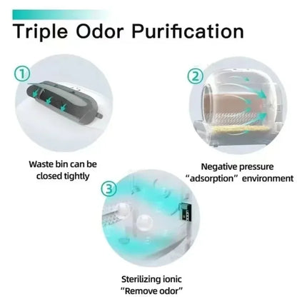 Automatic Cat Litter Box Bin Door for TONEPIE TI PRO Toilet Bag Collecting Feces Cat Toilet Pet Garbage Bags Accessories