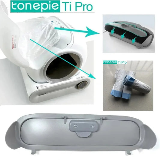 Automatic Cat Litter Box Bin Door for TONEPIE TI PRO Toilet Bag Collecting Feces Cat Toilet Pet Garbage Bags Accessories