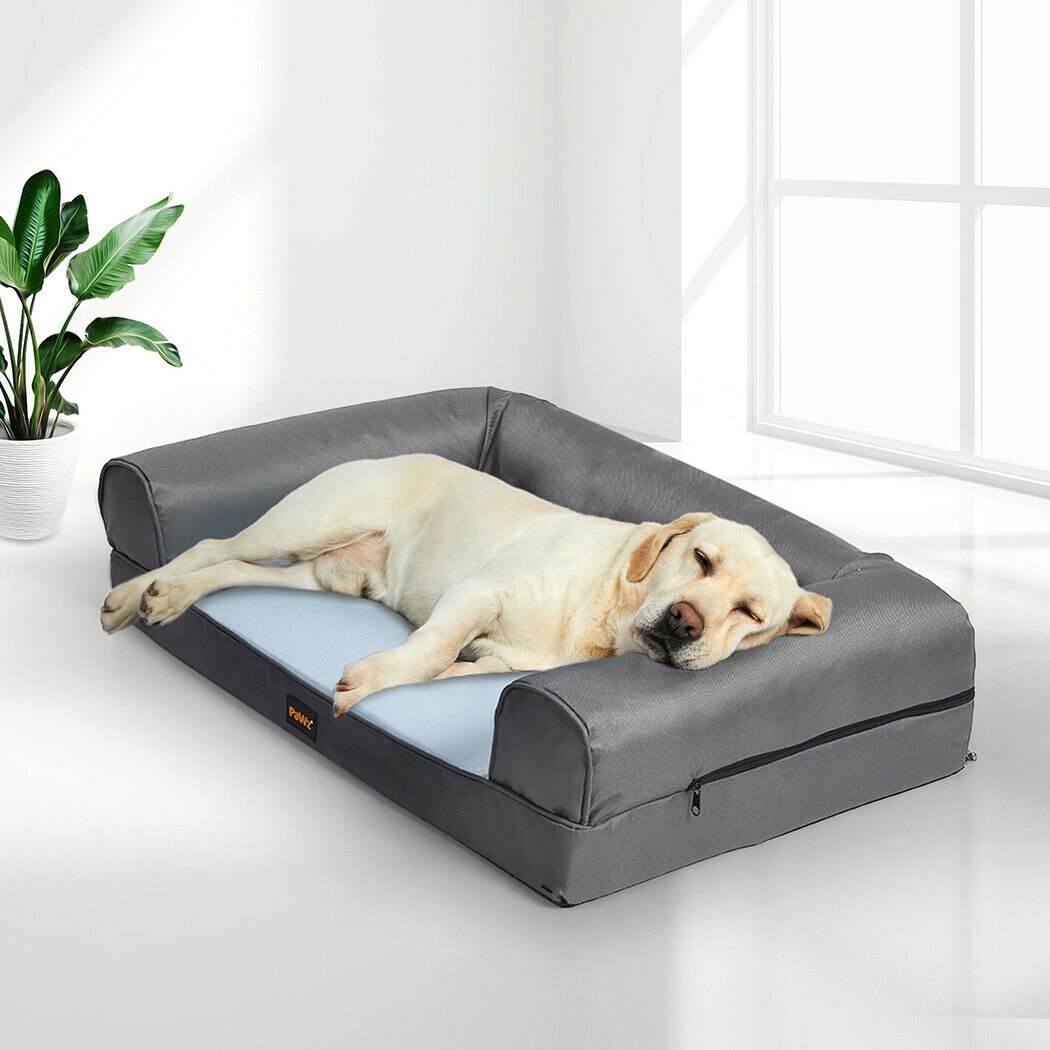 Summer Cooling Insect Prevention Dog Bed Sofa - Grey-1
