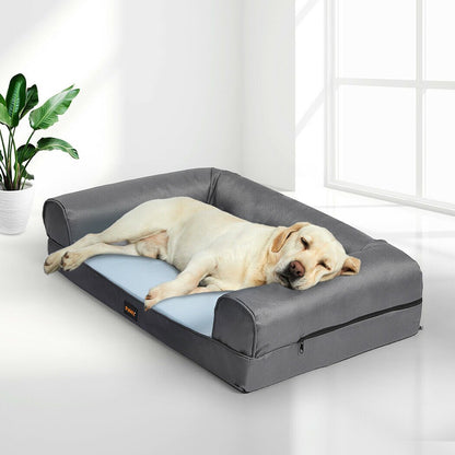 Summer Cooling Insect Prevention Dog Bed Sofa - Grey-1